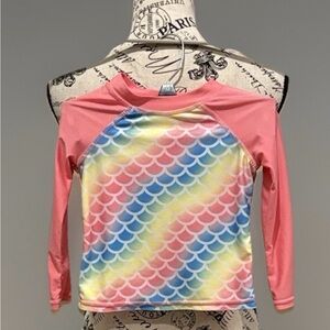 REEL LEGENDS Colorful Mermaid Scale Long Sleeve Shirt Sz 3T